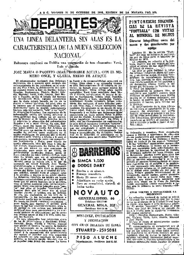 ABC MADRID 21-10-1966 página 109
