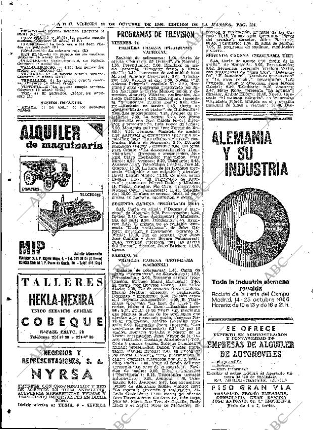 ABC MADRID 21-10-1966 página 124