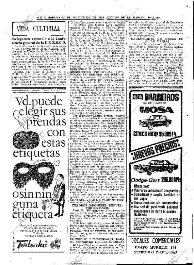 ABC MADRID 22-10-1966 página 105