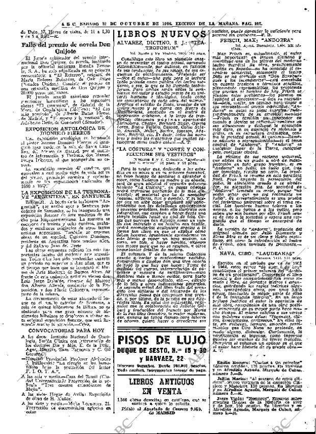 ABC MADRID 22-10-1966 página 107