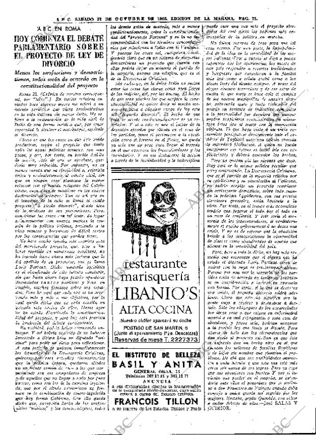 ABC MADRID 22-10-1966 página 75