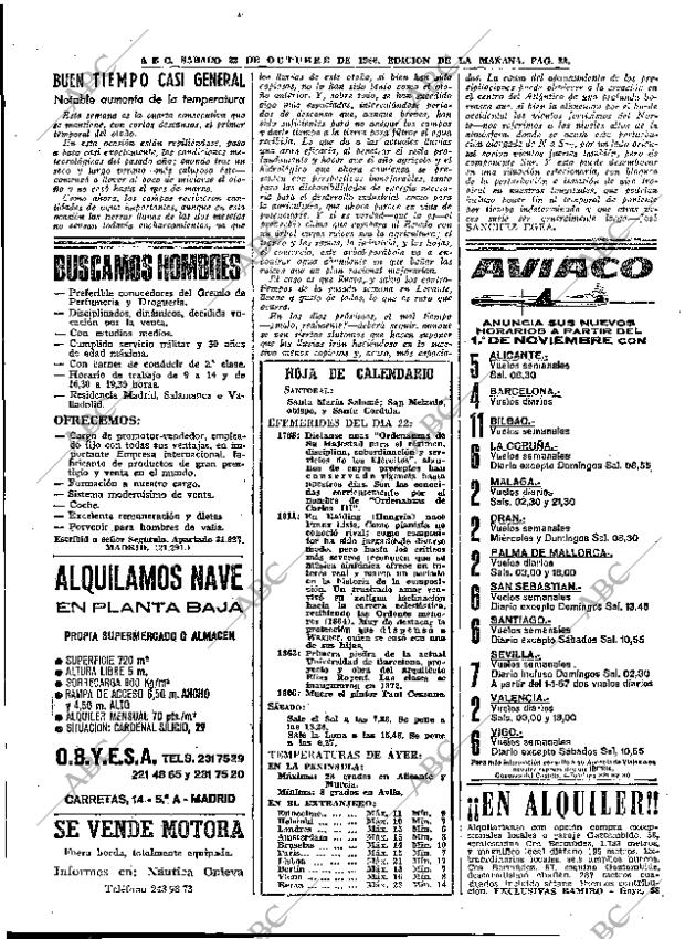 ABC MADRID 22-10-1966 página 88