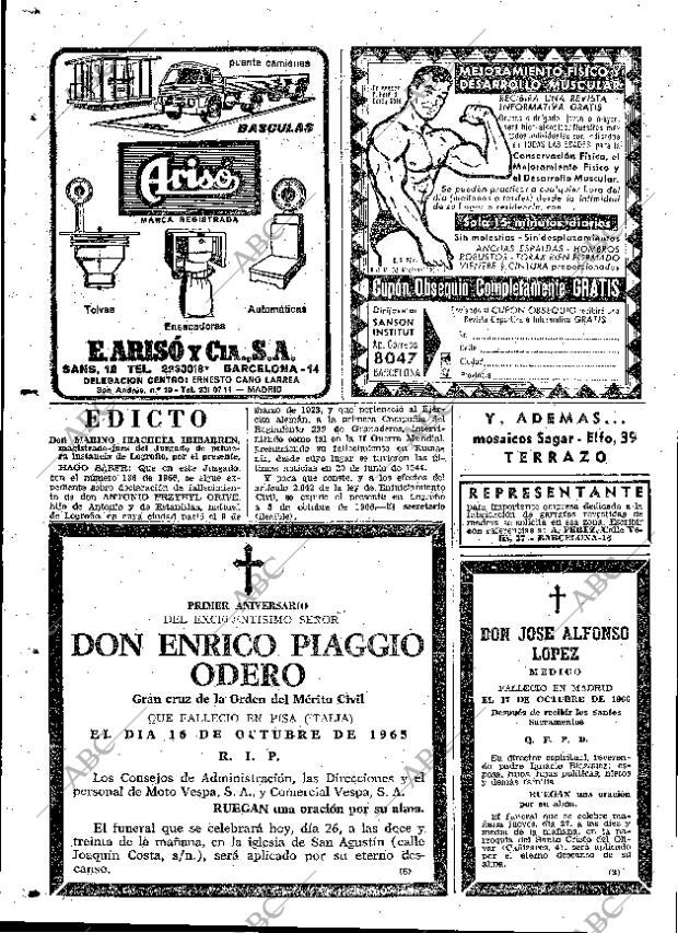 ABC MADRID 26-10-1966 página 110