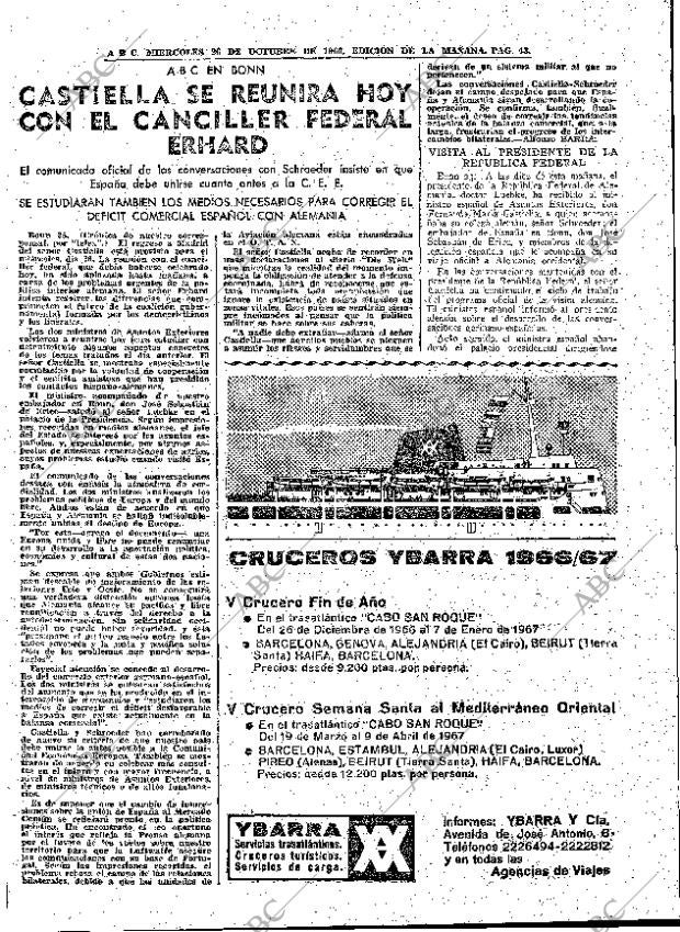 ABC MADRID 26-10-1966 página 43
