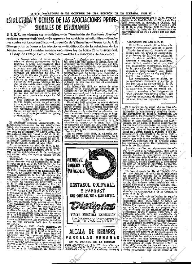 ABC MADRID 26-10-1966 página 47