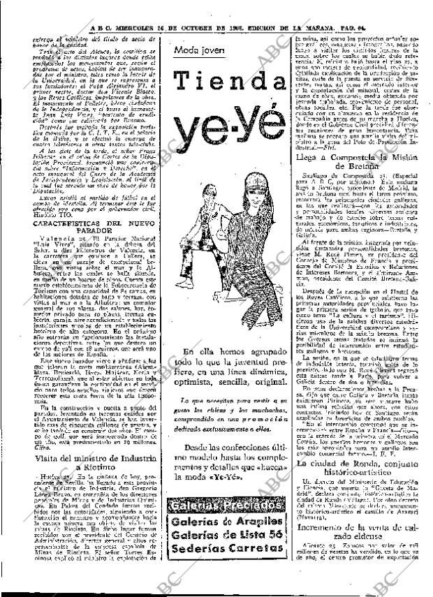 ABC MADRID 26-10-1966 página 64