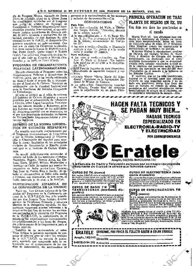 ABC MADRID 30-10-1966 página 103