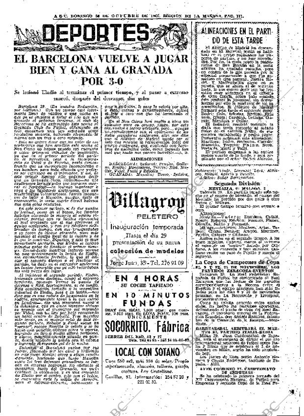 ABC MADRID 30-10-1966 página 111