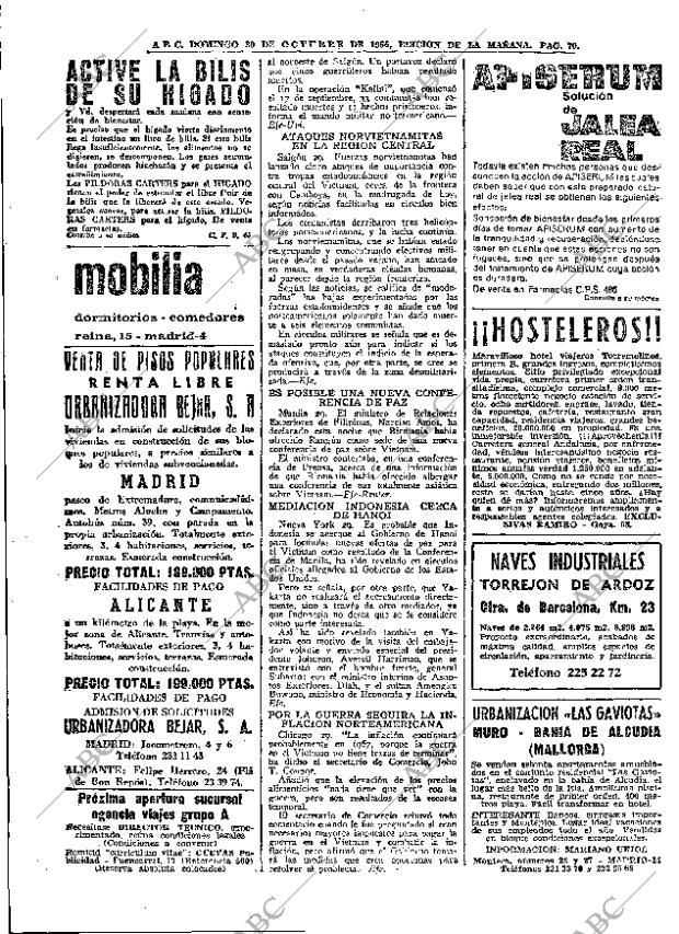 ABC MADRID 30-10-1966 página 70