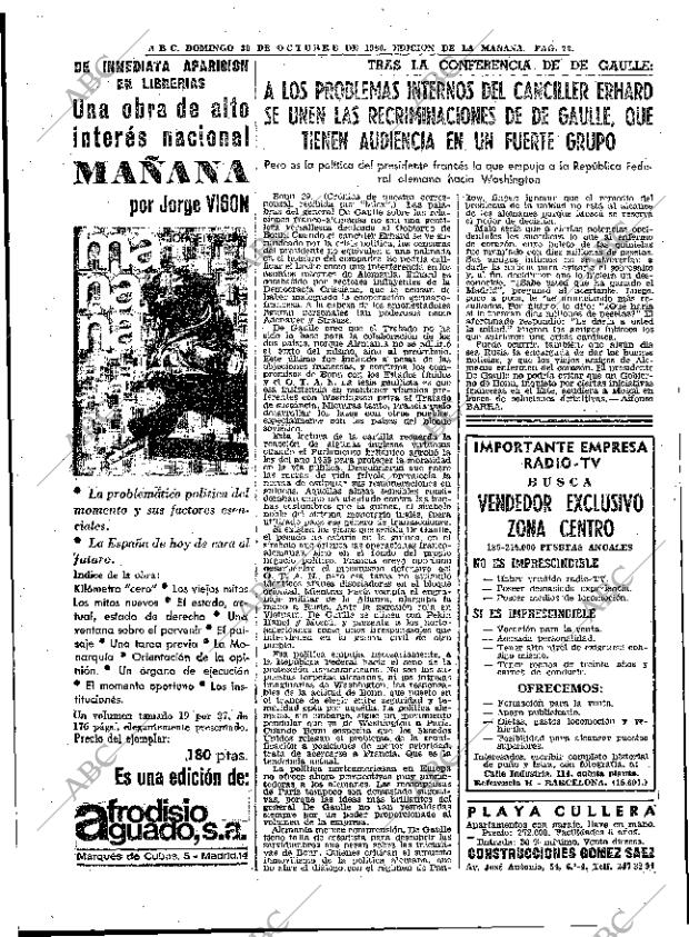 ABC MADRID 30-10-1966 página 72