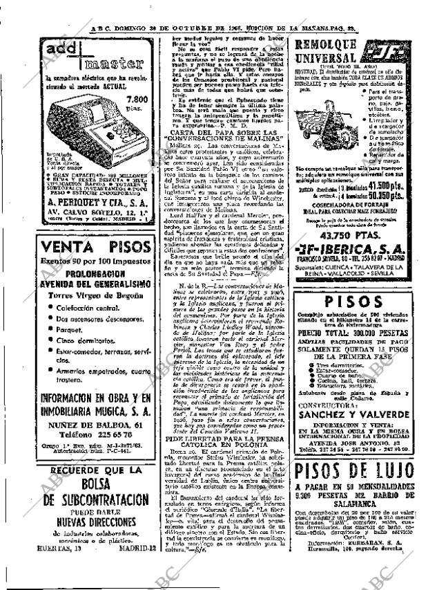 ABC MADRID 30-10-1966 página 82