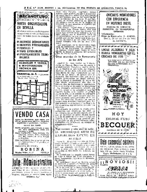 ABC SEVILLA 01-11-1966 página 34