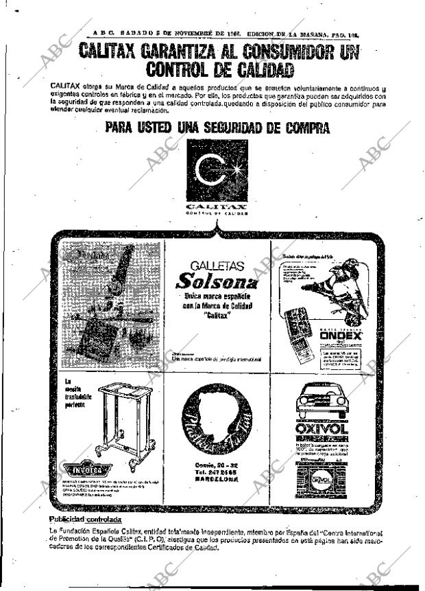 ABC MADRID 05-11-1966 página 108