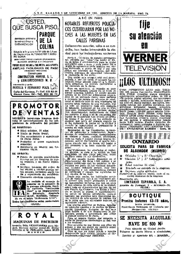 ABC MADRID 05-11-1966 página 72