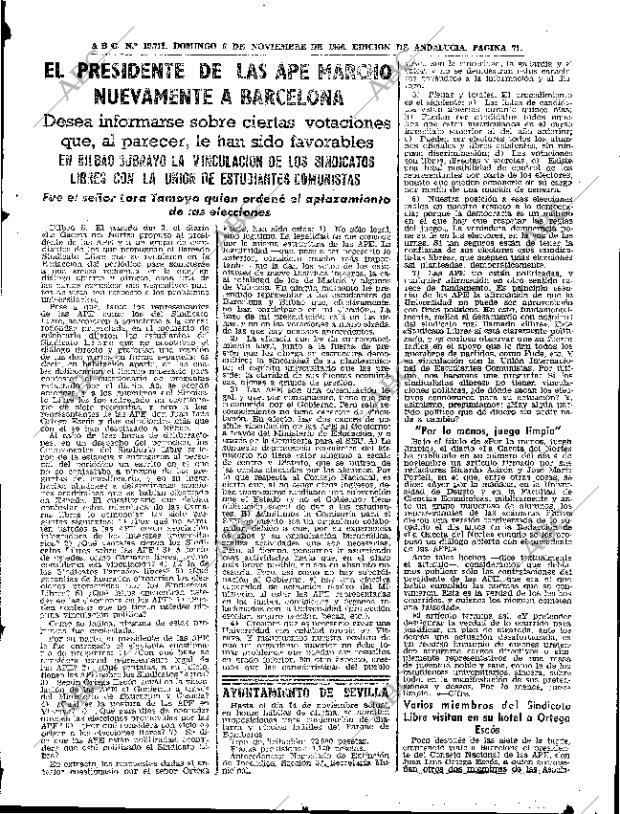 ABC SEVILLA 06-11-1966 página 71