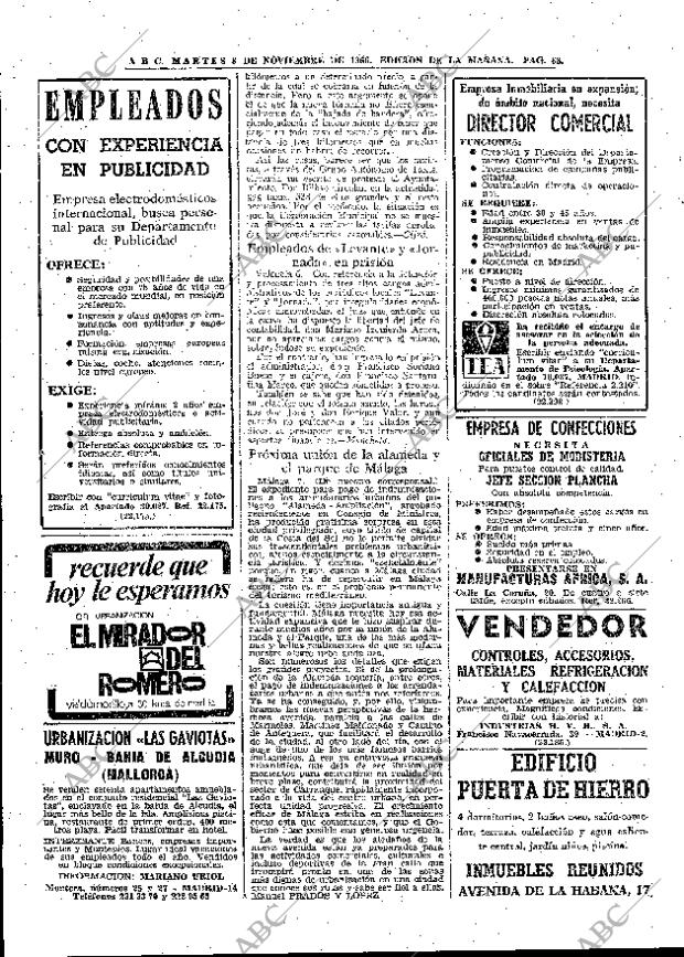 ABC MADRID 08-11-1966 página 68