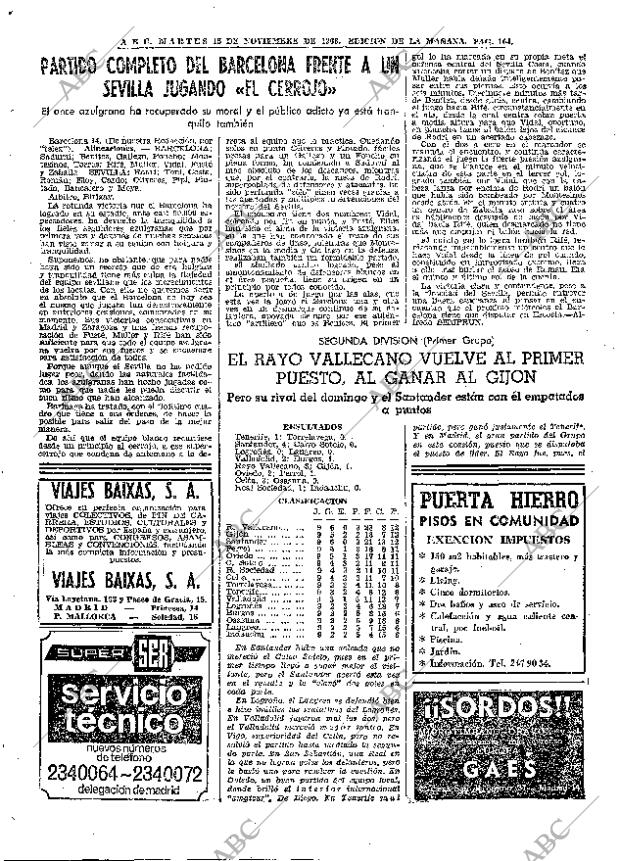 ABC MADRID 15-11-1966 página 104