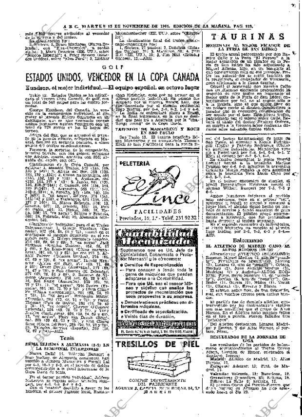 ABC MADRID 15-11-1966 página 109