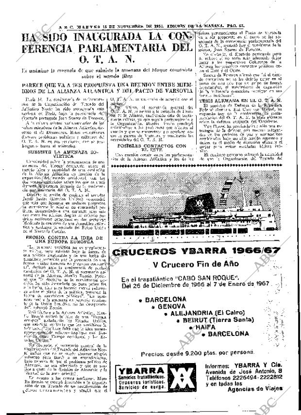 ABC MADRID 15-11-1966 página 63