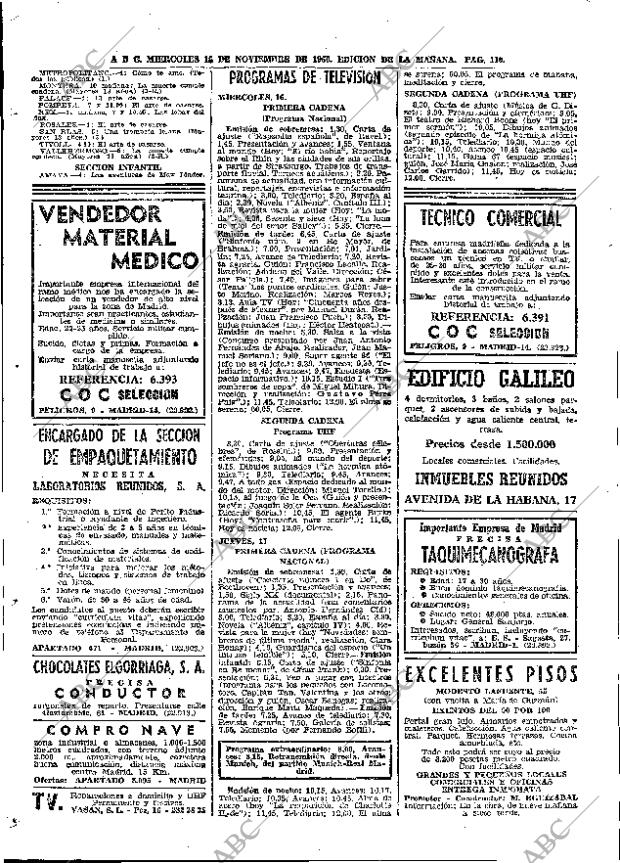 ABC MADRID 16-11-1966 página 110
