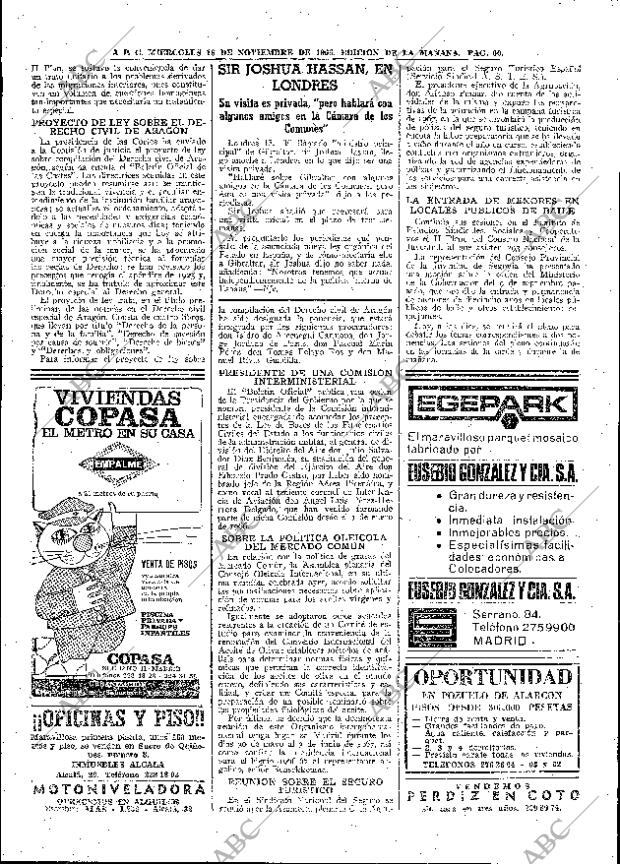 ABC MADRID 16-11-1966 página 60