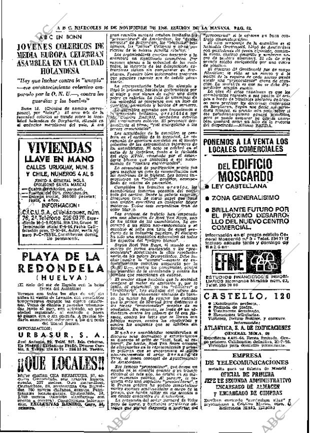 ABC MADRID 16-11-1966 página 62