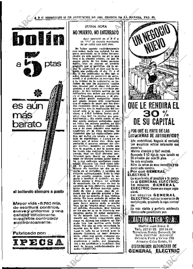 ABC MADRID 16-11-1966 página 82