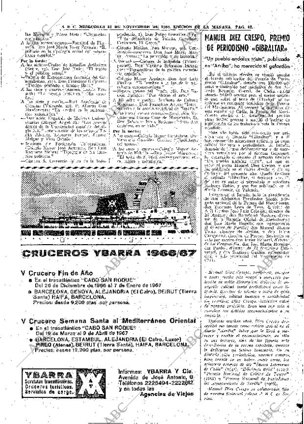 ABC MADRID 16-11-1966 página 87