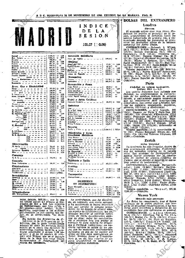 ABC MADRID 16-11-1966 página 91