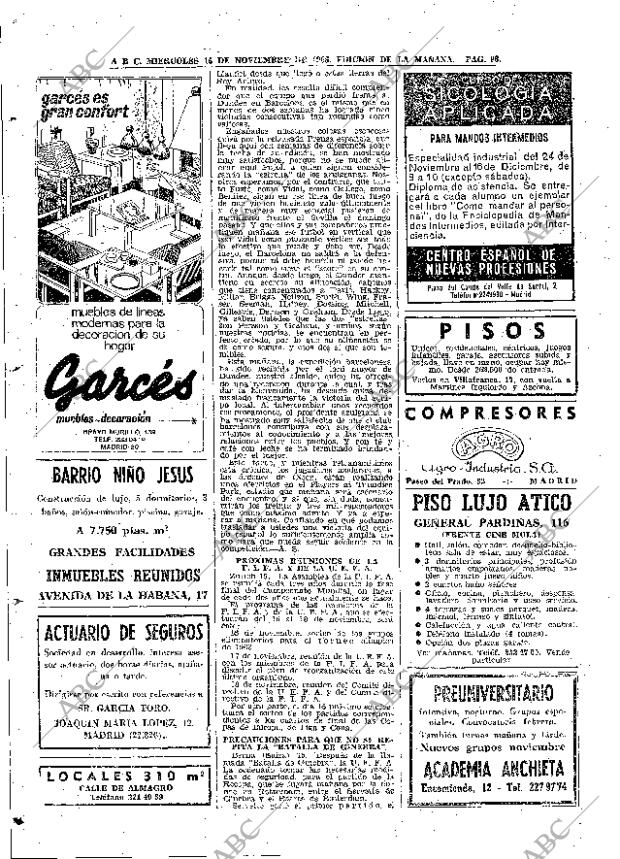 ABC MADRID 16-11-1966 página 98