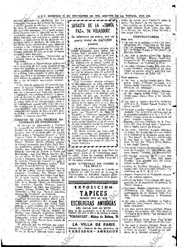 ABC MADRID 20-11-1966 página 103