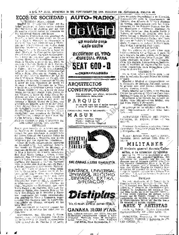 ABC SEVILLA 20-11-1966 página 66