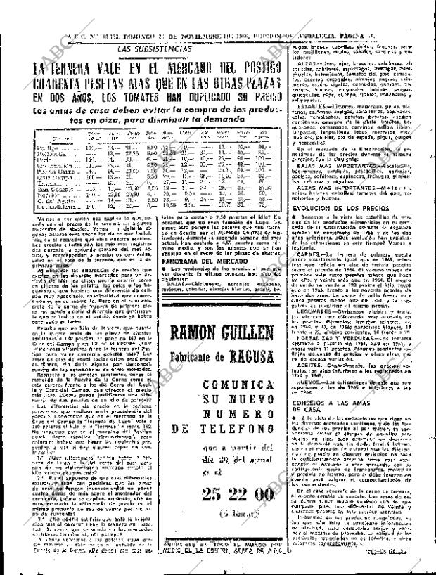 ABC SEVILLA 20-11-1966 página 70