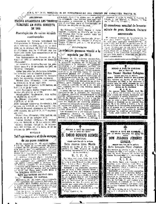 ABC SEVILLA 20-11-1966 página 90