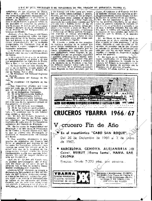 ABC SEVILLA 23-11-1966 página 47