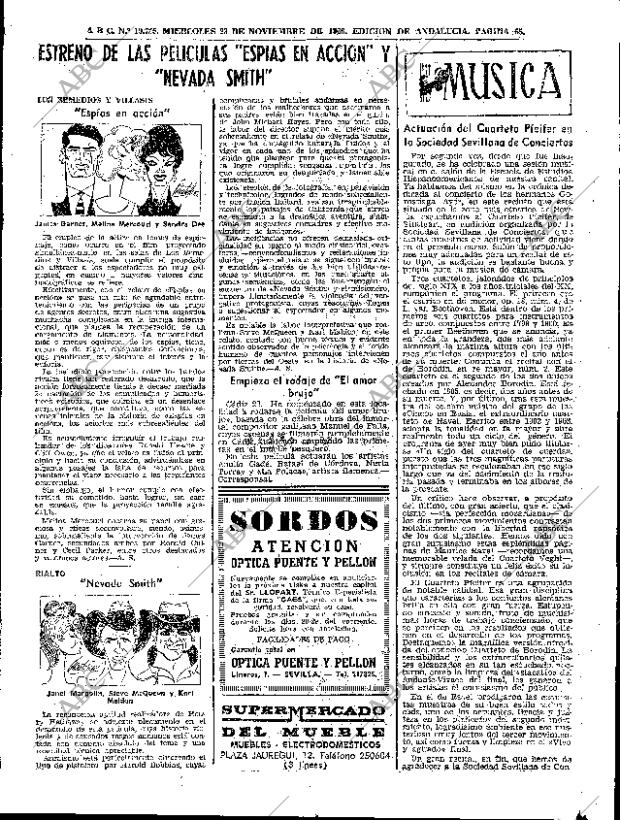 ABC SEVILLA 23-11-1966 página 65