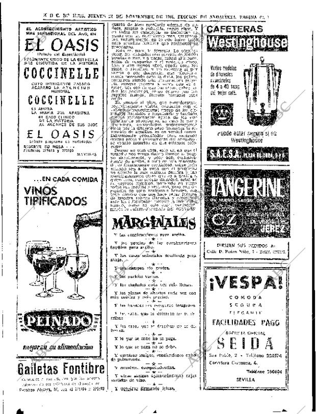 ABC SEVILLA 24-11-1966 página 62