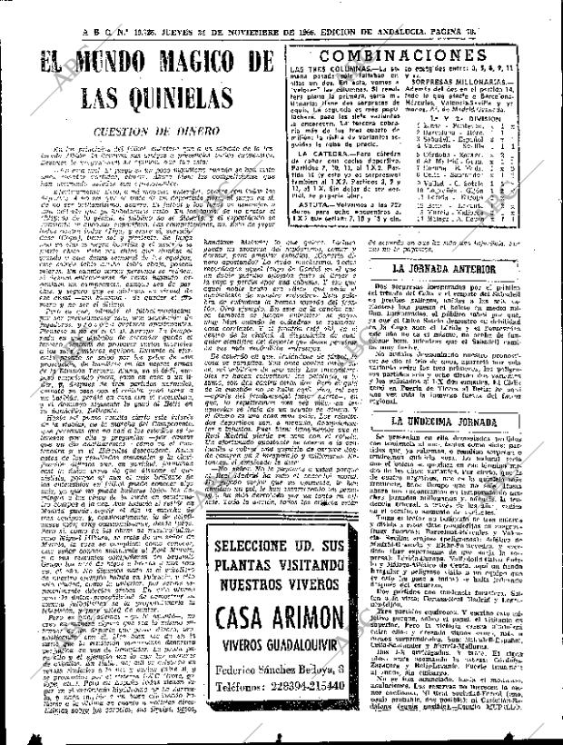 ABC SEVILLA 24-11-1966 página 70