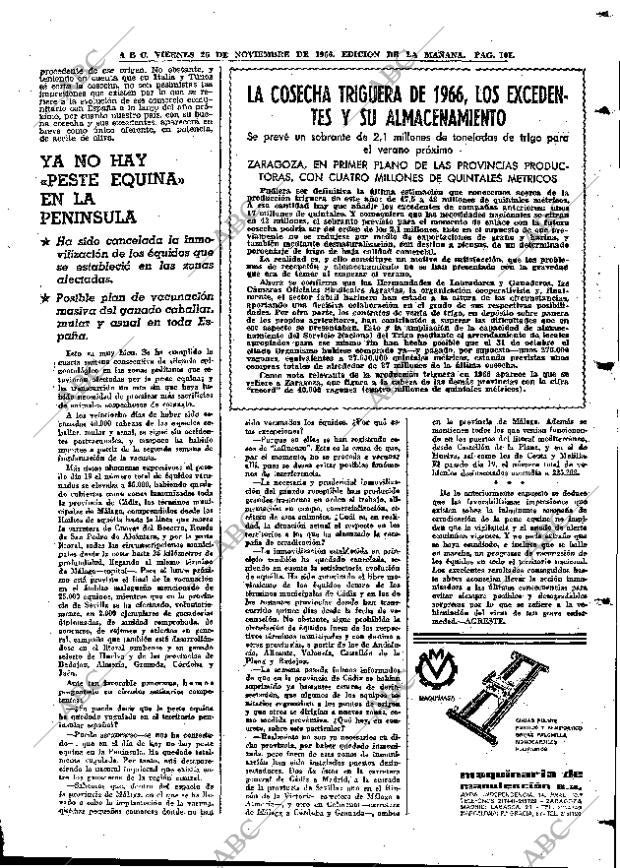 ABC MADRID 25-11-1966 página 101