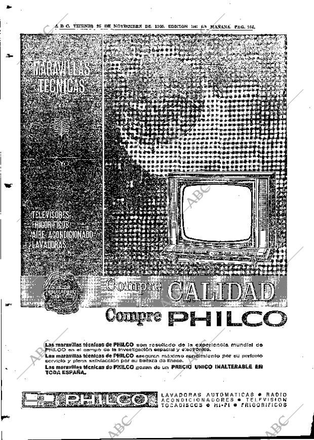 ABC MADRID 25-11-1966 página 104