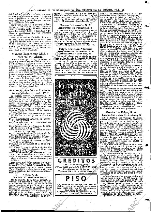 ABC MADRID 26-11-1966 página 105