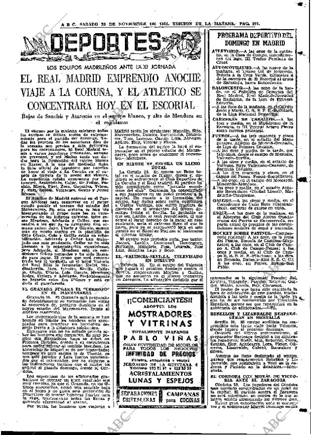 ABC MADRID 26-11-1966 página 107