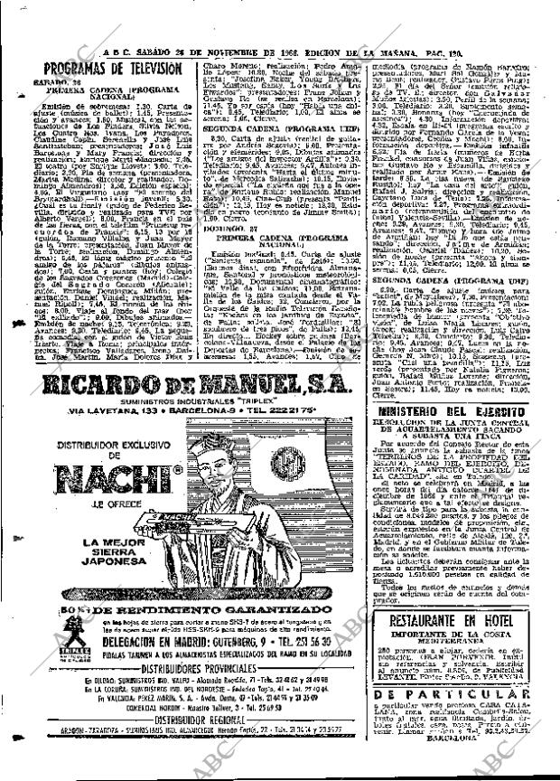 ABC MADRID 26-11-1966 página 120