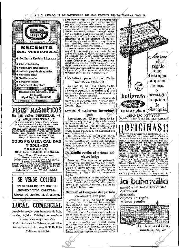 ABC MADRID 26-11-1966 página 60