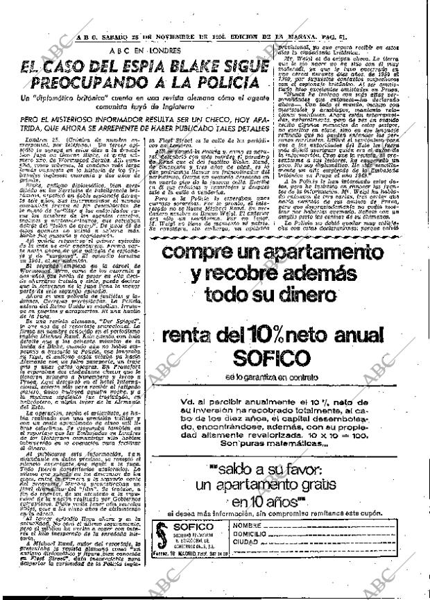 ABC MADRID 26-11-1966 página 61