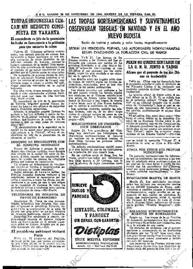 ABC MADRID 26-11-1966 página 63