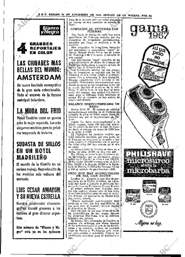 ABC MADRID 26-11-1966 página 64