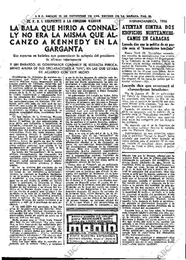 ABC MADRID 26-11-1966 página 65