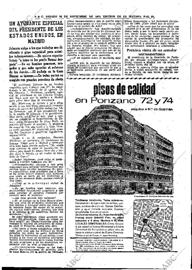 ABC MADRID 26-11-1966 página 67