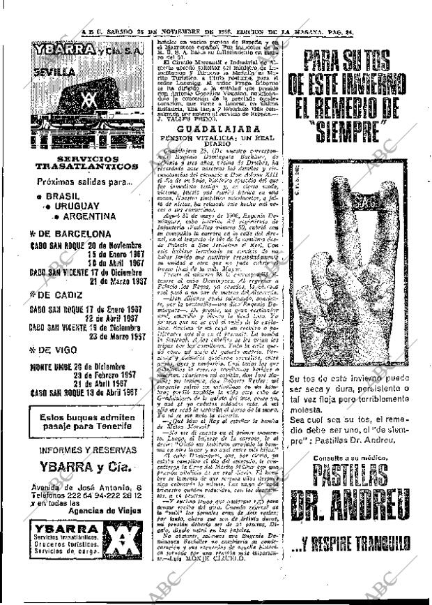 ABC MADRID 26-11-1966 página 84